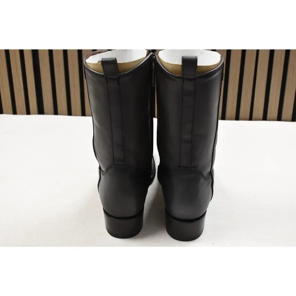 Cuadra Men's Black Stingray Laser Woven Narrow Sq. Toe Boot CU783 US Size 11 EE